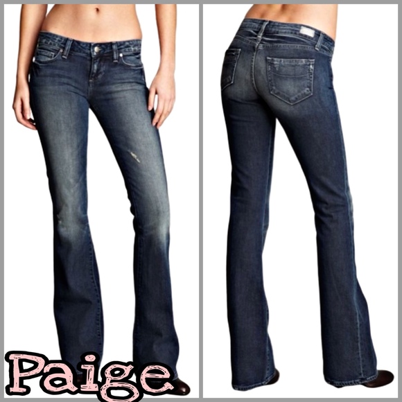 PAIGE | Laurel Canyon Boot Cut Denim Jeans SZ 27W - Picture 1 of 8
